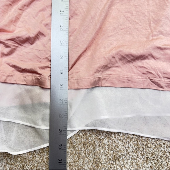 Worthington Light Pink White Layered Tank Top Womens Size 5X - Picture 8 of 13